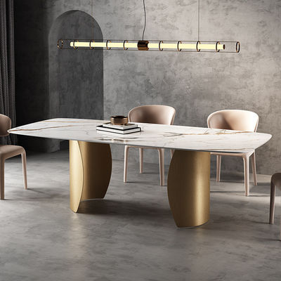 acheter Table à manger de luxe en marbre carré, utilisée pour les invitations de mariage online manufacture