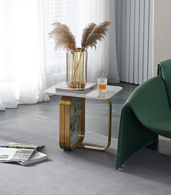 acheter Table de fin de café en marbre en acier inoxydable Table occasionnelle online manufacture