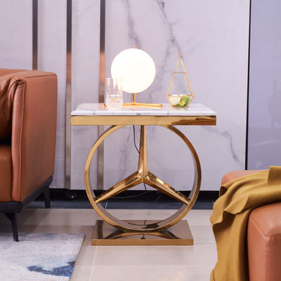 acheter Assemblage de table de canapé fonctionnel SS en acier à bord en marbre online manufacture